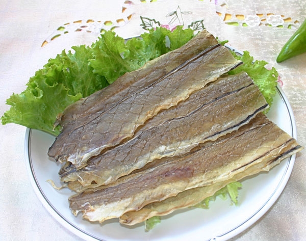Dried salted eel